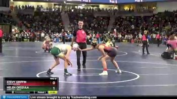 120 lbs Cons. Round 2 - Stevy Griffin, Sioux Central vs Helen Orszula, Iowa City, West