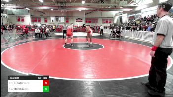 285 lbs Semifinal - Hampton Kaye-Kuter, Milford vs Braden Marceau, Melrose