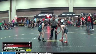 75 lbs Placement (4 Team) - Finley Crow, Steel Valley vs Xavier Dennewitz, Contenders Wrestling Academy Blue