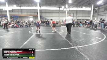 132 lbs Champ. Round 1 - Veruka Serna Brant, Idaho Gold Wrestling vs Tylee Grosdidier, New Plymouth Middle School