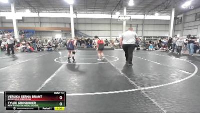 132 lbs Champ. Round 1 - Veruka Serna Brant, Idaho Gold Wrestling vs Tylee Grosdidier, New Plymouth Middle School