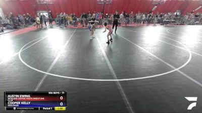 71 lbs Cons. Semi - Austin Ewing, Richland Center Youth Wrestling Club vs Cooper Kelly, Wisconsin