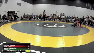 90 lbs Round 4 (6 Team) - Logan Brickley, Rebellion vs Carter Marsh, Indiana Outlaws