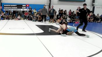 50 lbs Rr Rnd 6 - Madison Barrett, MGW Death By Chocolate - W vs Nabhanya Dhiman, PA West Yellow - W