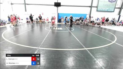 32 kg Rr Rnd 3 - Lila Carson, Badger Girls Elite vs Aubrey Montes, MGW Bittersweet Mint