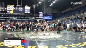 160 lbs Cons 16 #2 - Kyler Hallock, Montana vs Cannon Potts, Oregon