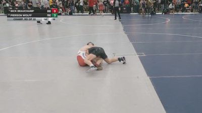 92 lbs Champ. Rd Of 32 - Pierson Wolff, Powerhouse Wrestling Club vs Nick Beauchamp, Howe Wrestling School