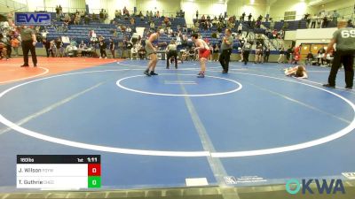 160 lbs 2nd Place - Jack Wilson, Fort Gibson Youth Wrestling vs Ty Guthrie, Checotah Matcats