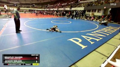 National K-2 44-48 Semifinal - Brantley Mauger, Twisted Joker Wrestling vs Jackson Snelson, Midlothian Miners Wrestling Cl