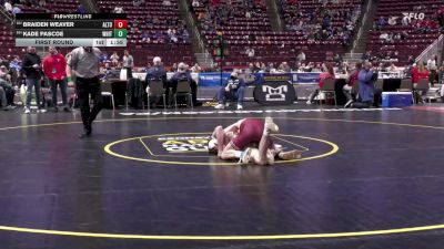 121 lbs First Round - Braiden Weaver, Altoona vs Kade Pascoe, Whitehall