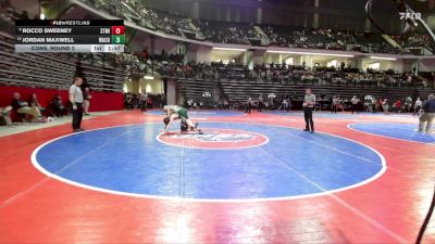 113-4A Cons. Round 2 - Jordan Maxwell, Ware County vs Rocco Sweeney, Starr`s Mill