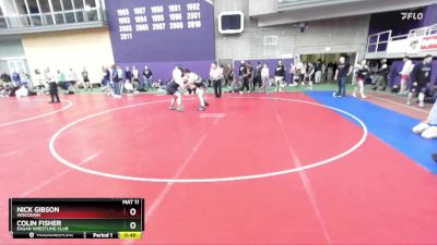 130 lbs Round 3 - Colin Fisher, Eagan Wrestling Club vs Nick Gibson, Wisconsin