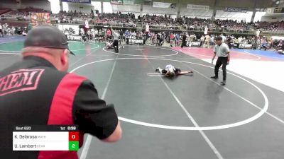 61 lbs Consolation - Kassaus Delarosa, Mayhem vs Uriah Lambert, Bear Cave WC