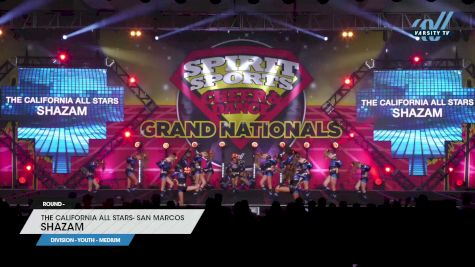 The California All Stars- San Marcos - Shazam [2023 L1 Youth - Medium] 2023 Spirit Sports Palm Springs Grand Nationals