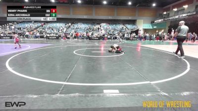 70 lbs 5th Place - Henry Pharis, Sniper Wrestling Academy vs Ezra Archibald, Crater Mat Club