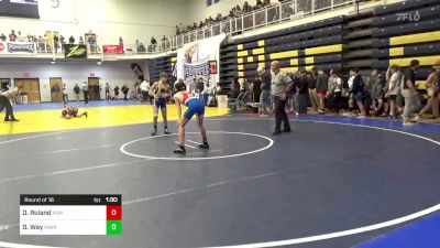 108 lbs Round Of 16 - Dominic Roland, Kiski Area vs Dominic Way, Parkersburg