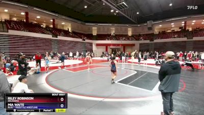 112 lbs Round 1 - Mia Waite, Blue T Freestyle Wrestling vs Riley Robinson, Oklahoma