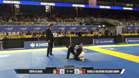 Teryn Lee Baek vs Isabella Valentina Delgado Sampa 2026 Pan Kids Jiu-Jitsu IBJJF Championship