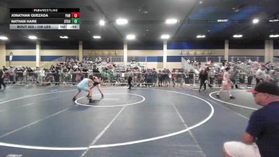 106 lbs Consi Of 32 #2 - Jonathan Quezada, Paw vs Nathan Hare, Stout Wr Ac