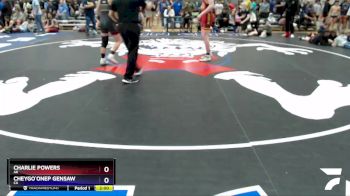 149 lbs Round 3 - Charlie Powers, AK vs Cheygo`onep Gensaw, CA