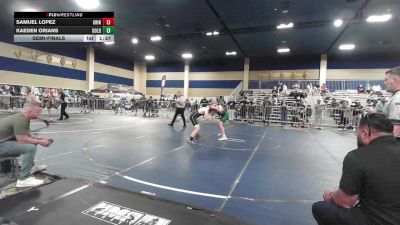 137 lbs Semifinal - Samuel Lopez, Grindhouse WC vs Kaeden Orians, Gold Rush Wr Ac