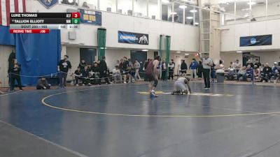 165 lbs Cons. Round 4 - Luke Thomas, Alvernia University vs Tallion Elliott, Marymount