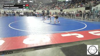 72 lbs Round Of 16 - Karson Waag, Sand Springs Jr High vs Palmer Cunningham, Altus JH