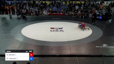 165 lbs Semis - Aaron Stewart, IL vs Riley Johnson, NE