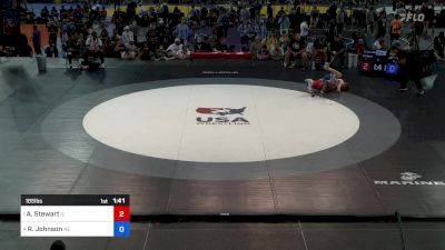 165 lbs Semis - Aaron Stewart, IL vs Riley Johnson, NE