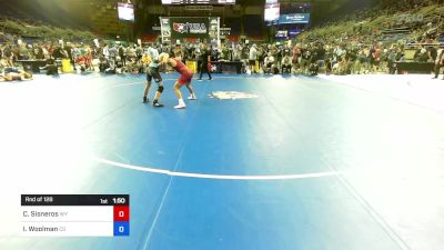 126 lbs Rnd Of 128 - Cameron Sisneros, WY vs Isaac Woolman, CO