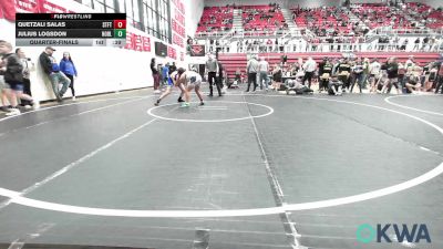 130 lbs Quarterfinal - Quetzali Salas, Standfast vs Julius Logsdon, Noble Takedown Club
