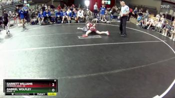 80 lbs Round 4 (6 Team) - Garrett Williams, Minnesota Gold vs Gabriel Wolfley, Idaho