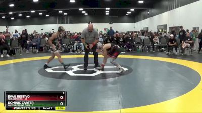 112 lbs Round 4 (6 Team) - Evan Restivo, Mat Assassins vs Dominic Carter, Lake Wrestling Club