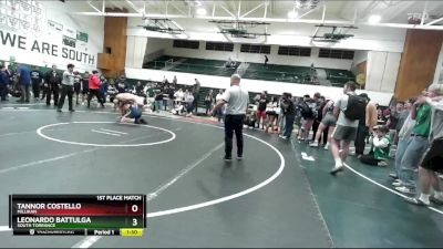 285 lbs 1st Place Match - Leonardo Battulga, South Torrance vs Tannor Costello, Millikan