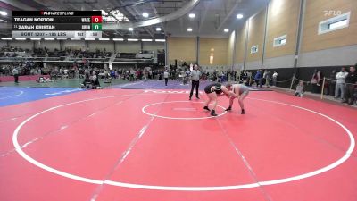 185 lbs Consi Of 8 #2 - Teagan Norton, Wakefield vs Zarah Kristan, Gardiner