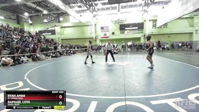 126 lbs Cons. Semi - Ryan Amini, El Camino Real vs Raphael Loya, EAGLE ROCK