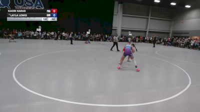 115 lbs Champ. Rd Of 16 - Kaori Karas, PSF Wrestling Academy vs Layla Lewis, Greater Heights Wrestling