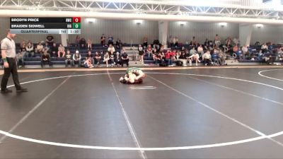 120 lbs Quarterfinal - Braiden Sidwell, Highland vs Brodyn Price, Rossville Wrestling Club
