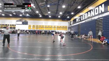 118 lbs Pigtails - Alaina Leonard, West Allegheny vs Ma Kenna Northcraft, Avella