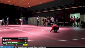 120 lbs 19th Place Match - Madi Peach, Milton vs Connor McLaughlin, Denver