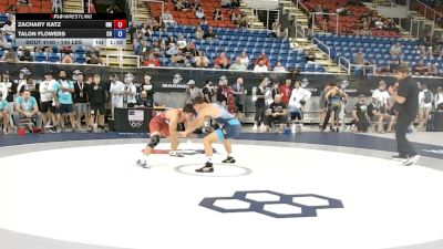 144 lbs Champ. Rd Of 128 - Zachary Katz, New Mexico vs Talon Flowers, Colorado