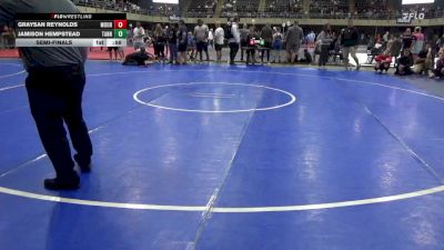 95 lbs Semifinal - Graysan Reynolds, Mount Laurel Twp vs Jamison Hempstead, Tannersville