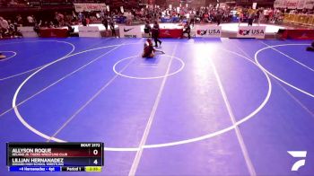 190 lbs Cons. Semi - Allyson Roque, Delano Jr. Tigers Wrestling Club vs Lillian Hernanadez, Oxnard High School Wrestling