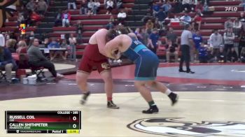 285 lbs 5th Place Match - Russell Coil, Coe vs Callen Smithpeter, Minnesota State