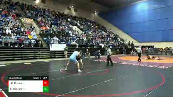 3 lbs Quarterfinal - Coy Brown, Fort Defiance vs Kaleb Doshier, William Monroe