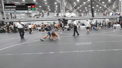 126 lbs Round 5 (6 Team) - Jackson Max, Grit Mat Club Blue vs Blake Wood, East Coast Time Out