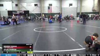 64 lbs Cons. Semi - Kemper Thomas, Team Grind House vs KYLER PEARSON, Ft. Calhoun Youth Wrestling Cl