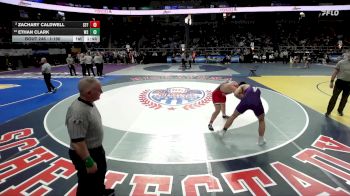 I-190 lbs Champ. Round 2 - Ethan Clark, Webster Schroeder vs Zachary Caldwell, St. Francis