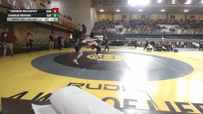 150 lbs Round Of 32 - Andrew McCarthy, New York Military Academy vs Charlie DeVoss, Bishop Lynch High School