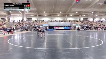 Girls 120 lbs Cons. Semi - Danielle Connors, Anderson Co. High School vs Emily Tapia, Watertown High School